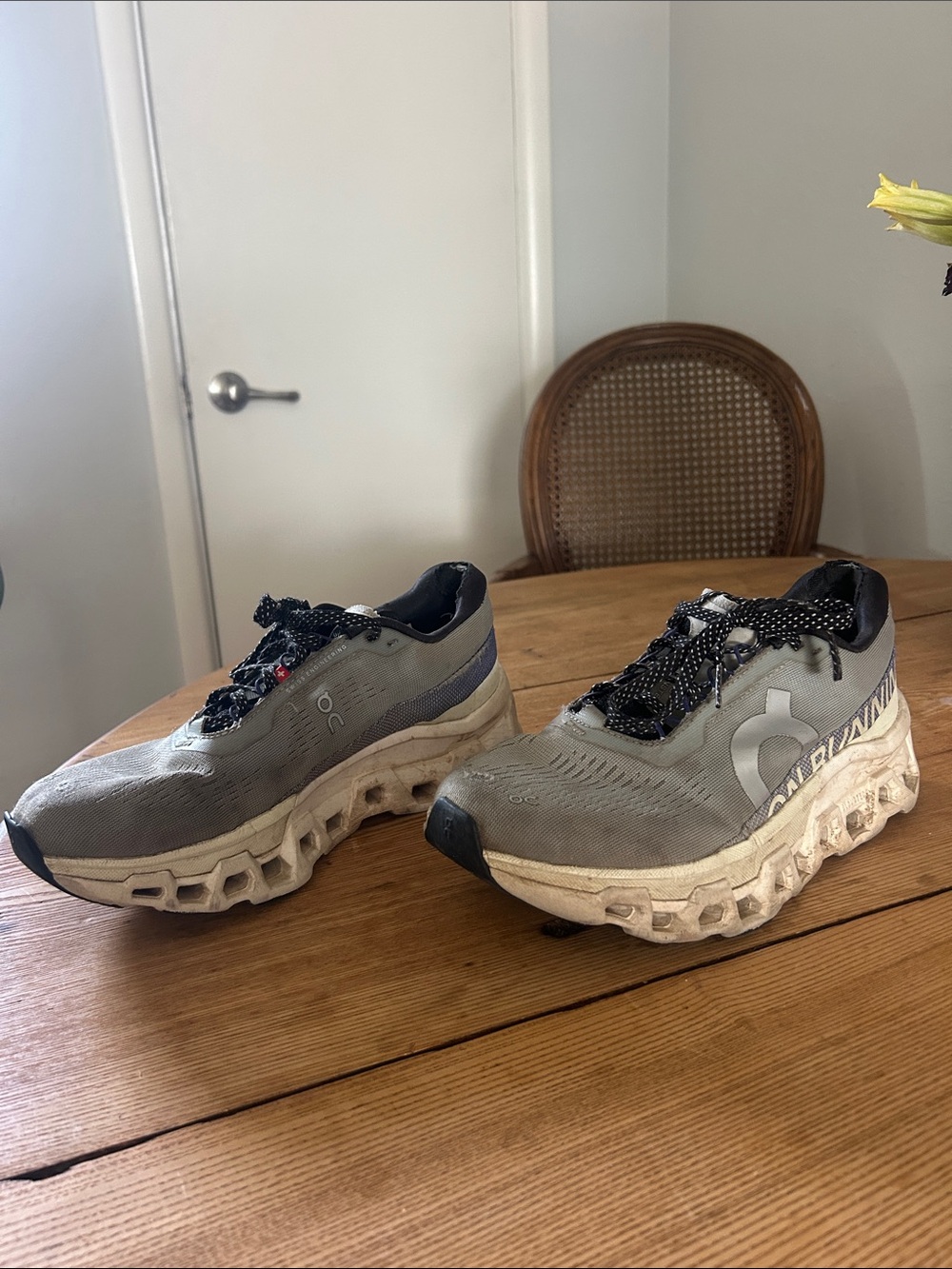 DC Gray and White Running Sneakers